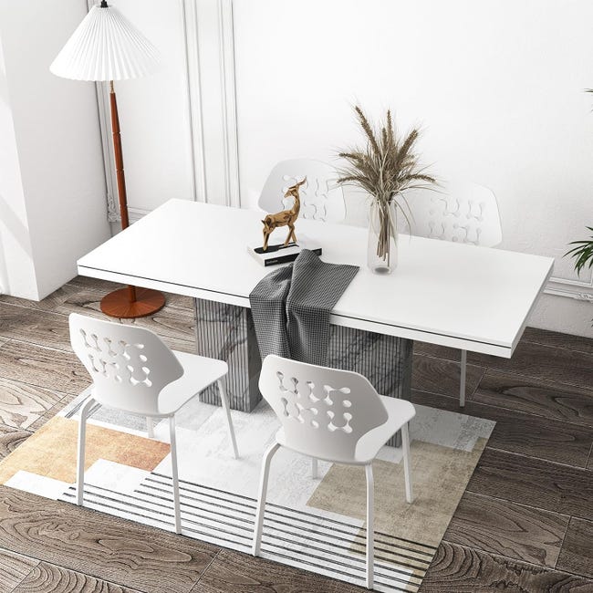 Teodores Sedia Ikea Bianca Set Di Sedie Da Pranzo In Metallo