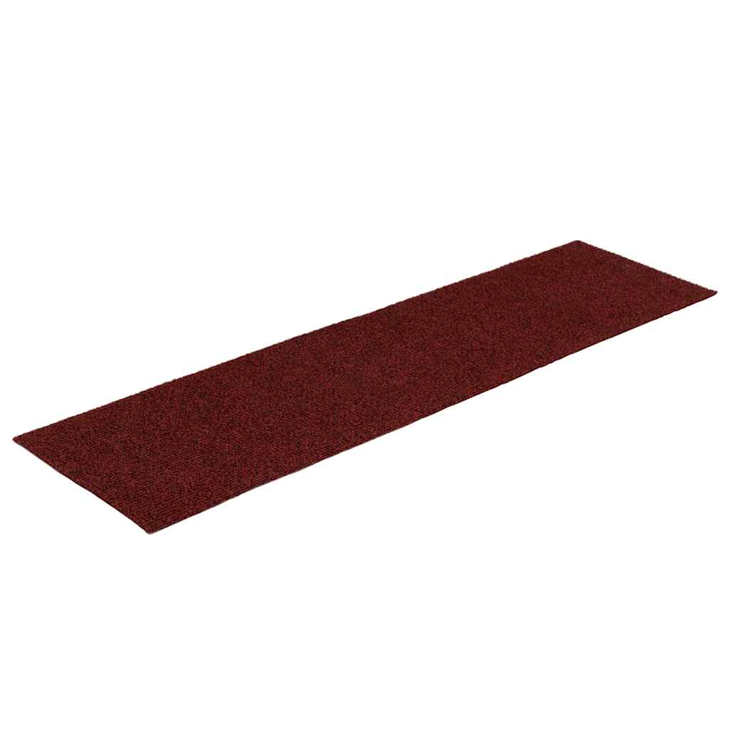 Tapis d'escalier auto-adhésifs 30 pcs rouge 76x20 cm - 3
