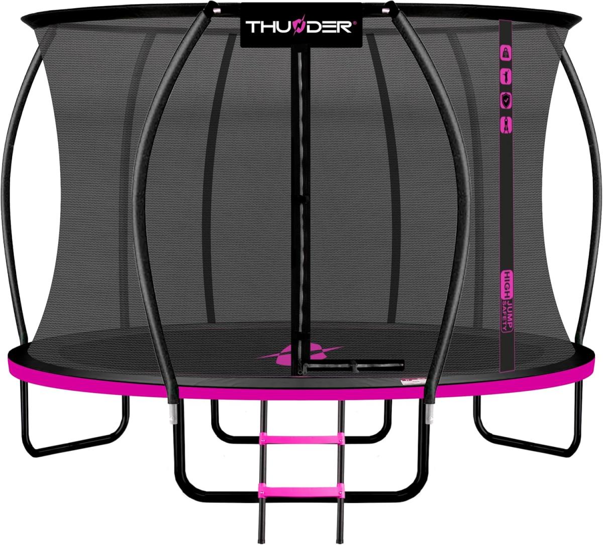 Trampolina Ogrodowa 14ft 427CM mocna dla dzieci łatwy montaż Thunder