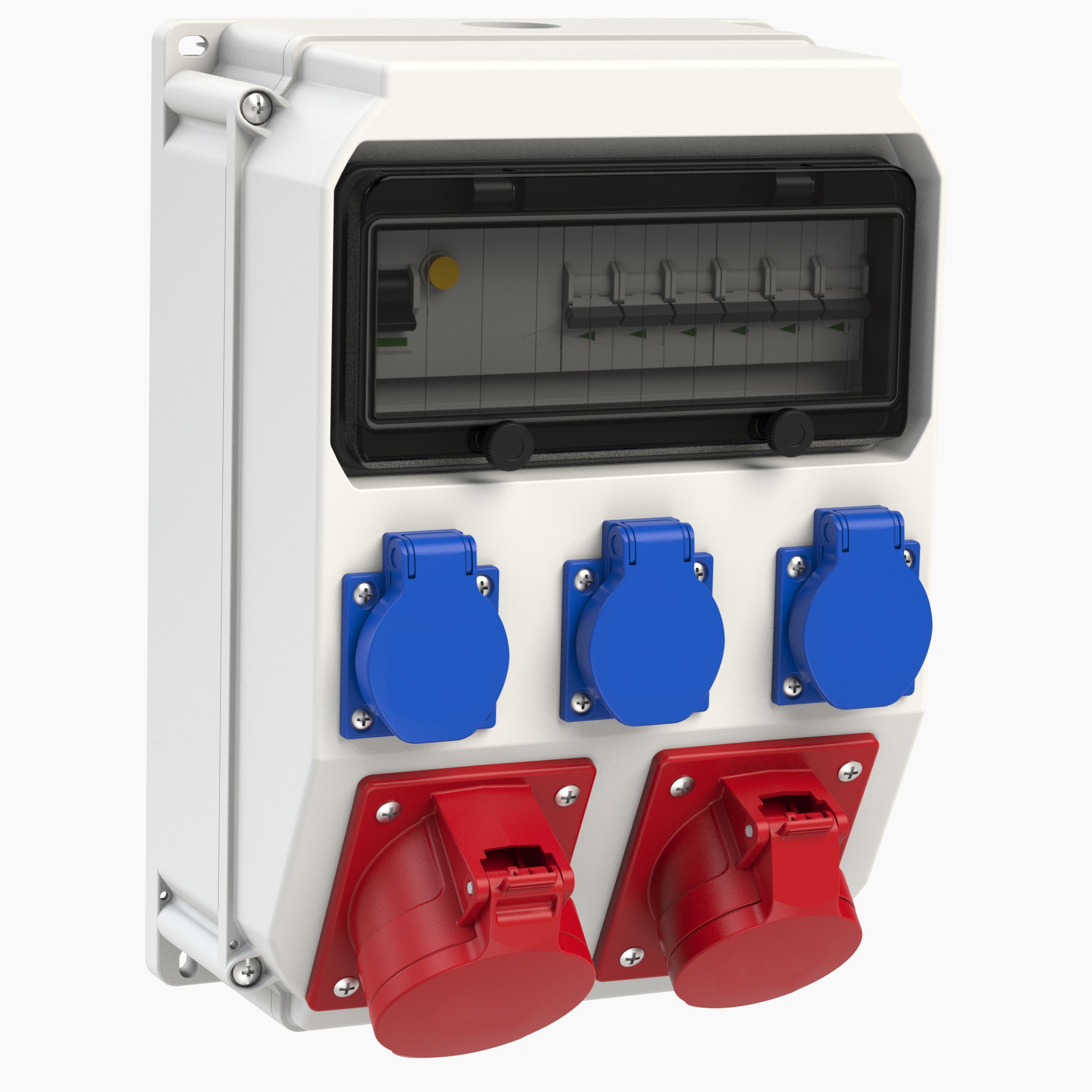 Rozdzielnica Budowlana Erbetka Zabezpieczona IP54 16A 32A 400V 3x 230V PCE
