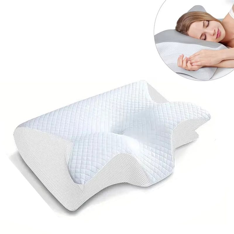 Cuscino cervicale massaggiante in memory foam a farfalla, a rimbalzo lento, cuscino per dormire ergonomico, ortopedico | Leroy Merlin Cuscino cervicale massaggiante in memory foam a farfalla, a rimbalzo lento, cuscino per dormire ergonomico, ortopedico | Leroy Merlin