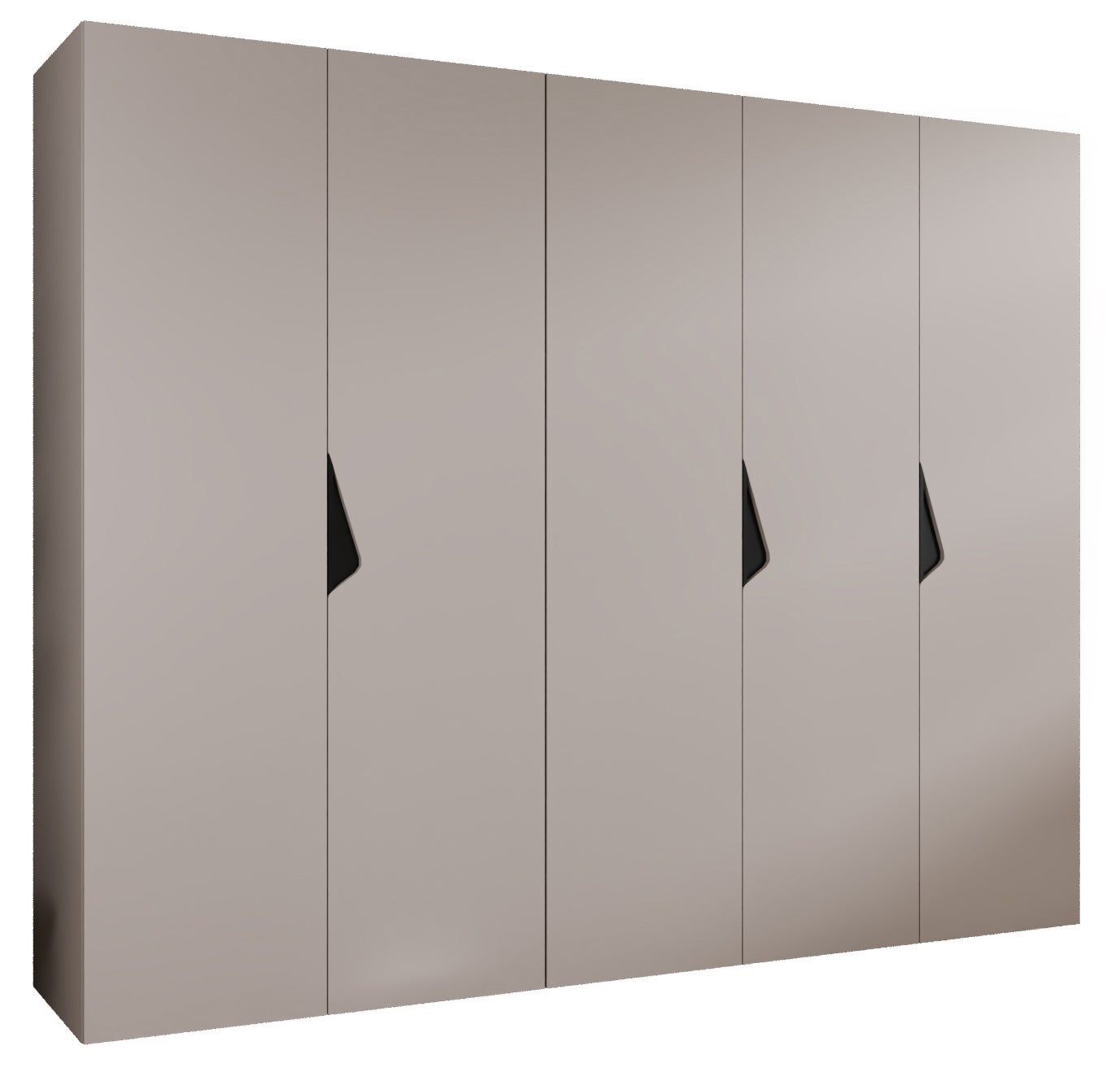 Szafa uchylna otwierana Sandi 1 250 x 52 x 202 cm kaszmir + u. Czarny Abiks Meble