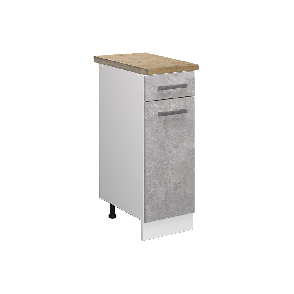 Vicco Szafka dolna do kuchni R-Line, Beton, 30 cm , BP Dąb