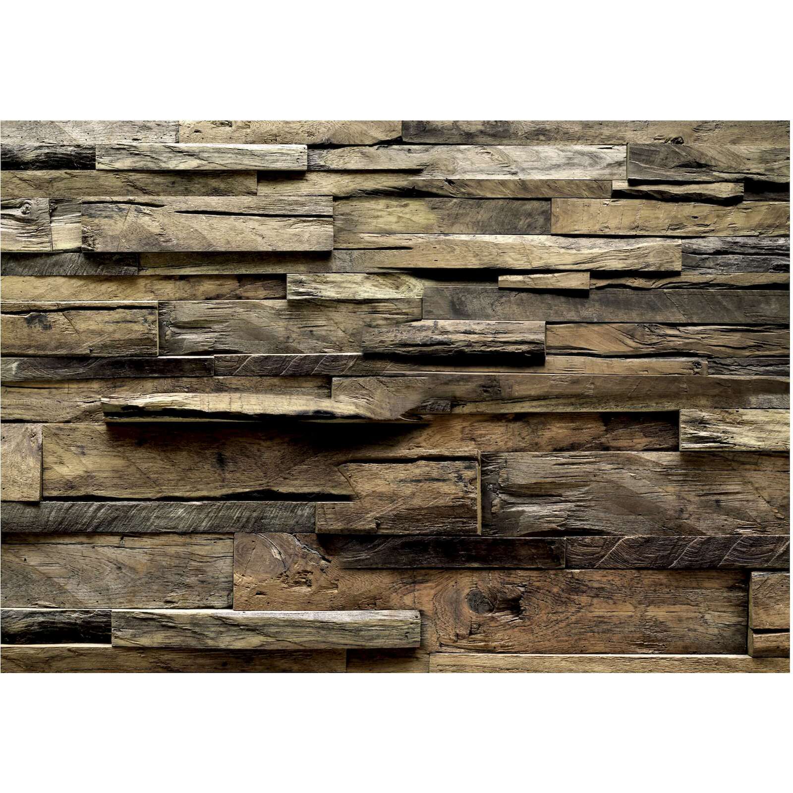 Papier peint adhésif Style rustique, chalet de campagne - 196 x 140 cm - 2