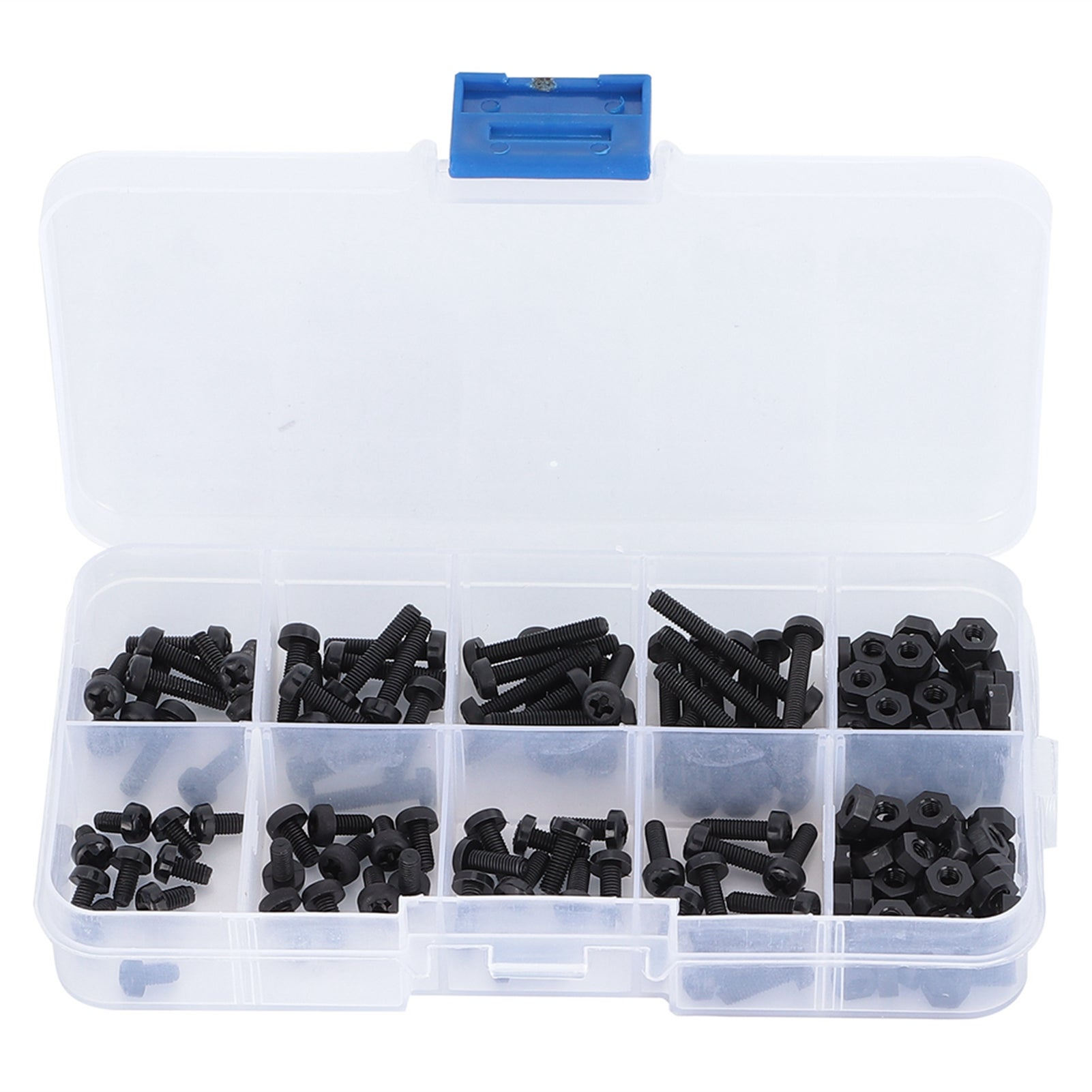 Kit Assortimento 180 Pezzi Distanziatori, Viti E Dadi In Nylon Nero M3 Per PCB, Stagnante