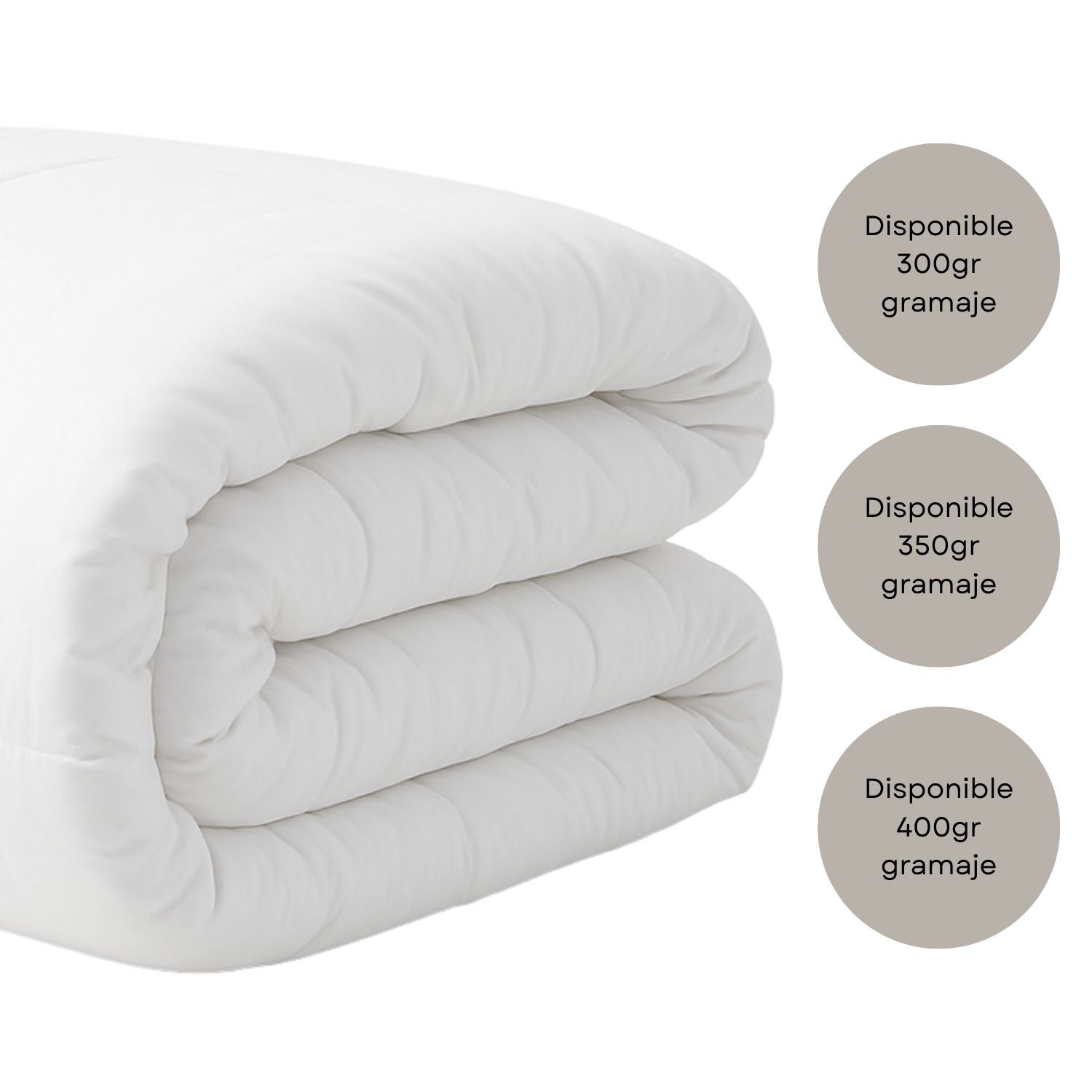 Edredão Nórdico Branco 400g Cama 180cm (260x240) Donegal Collections - 5