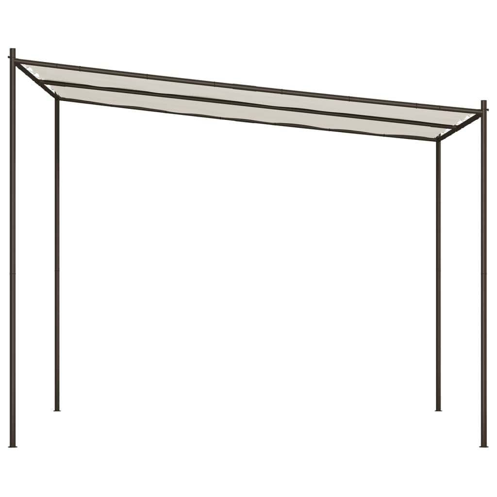 Tonnelle de jardin blanc 3x3 m 180 g/m² tissu et acier CFW445730 - 4