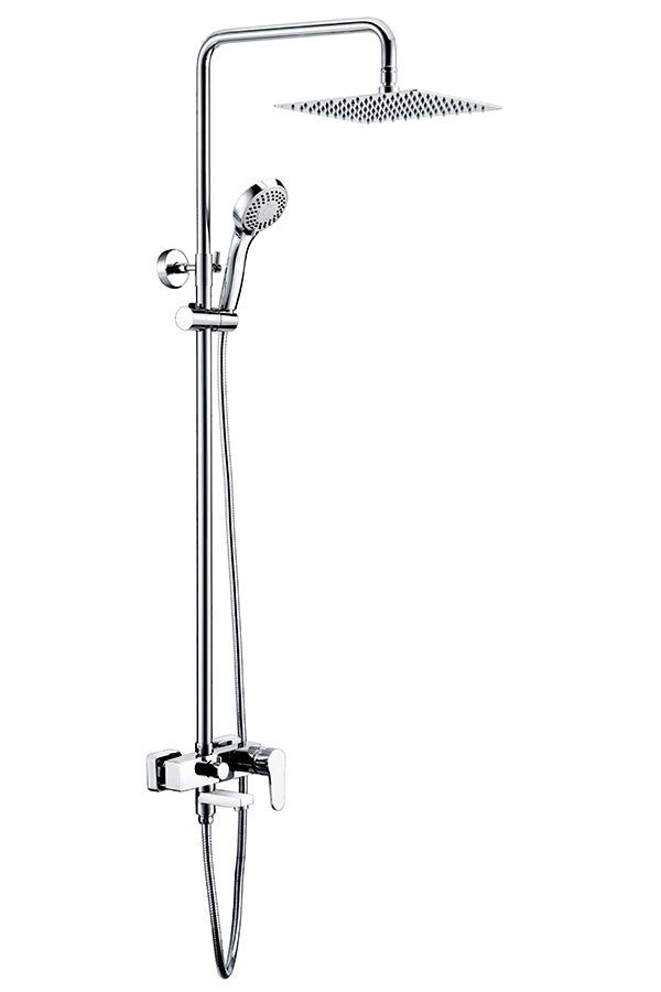 Columna para baño y ducha con un diseño moderno y un acabado cromado de imex