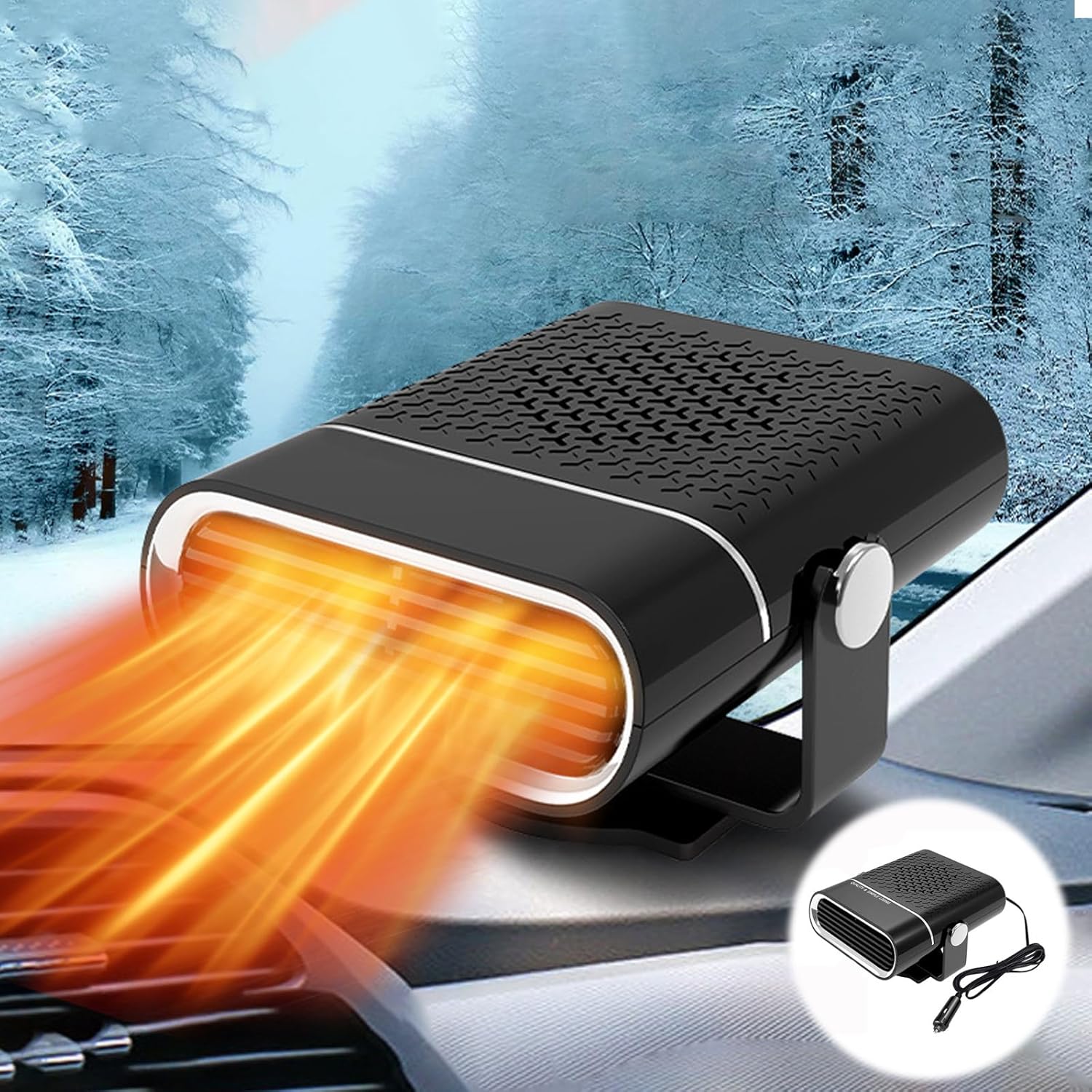 szt. ogrzewacz samochodowy, 150 W odmrażacz do szyb samochodowych, odmrażacz samochodowy, odmrażacz do ogrzewania samochodowego