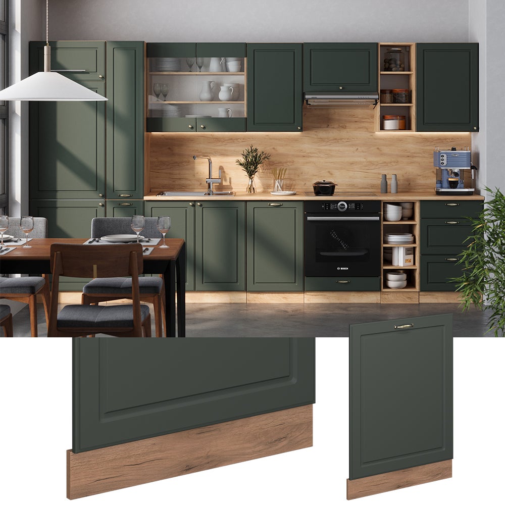 Vicco Façade de lave-vaisselle Fame-Line, Vert Or Campagne, 60cm sans PT - 3