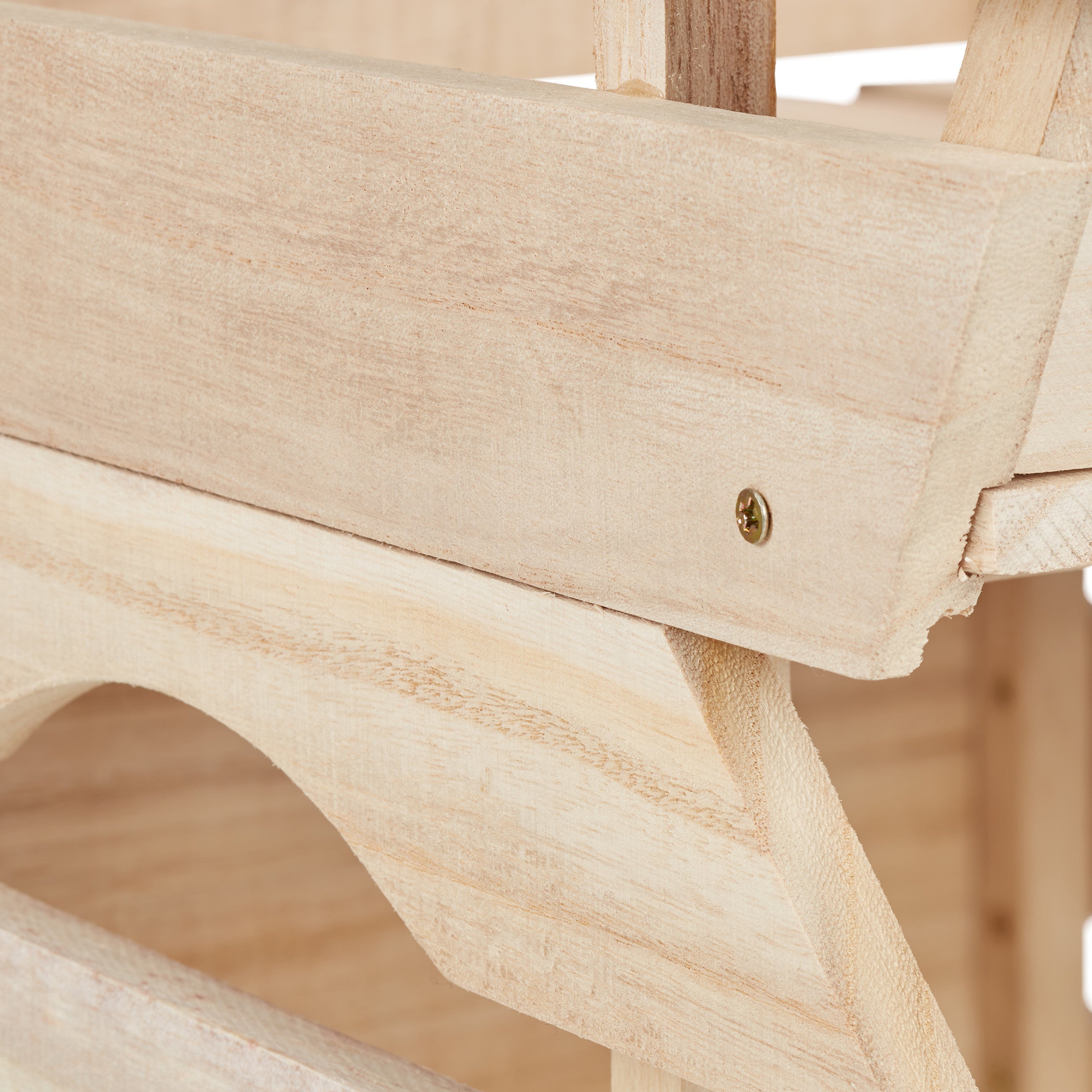 Cagette en bois empilable boîte rangement nature lot de 3 caisses HxlxP: 20 x 27,5 x 38 cm, nature, Relaxdays - 7