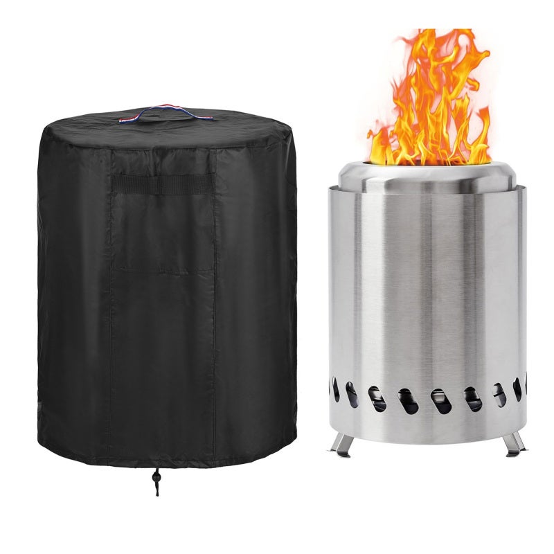 Housse de protection imperméable pour foyer extérieur au propane avec cordon de serrage - 2