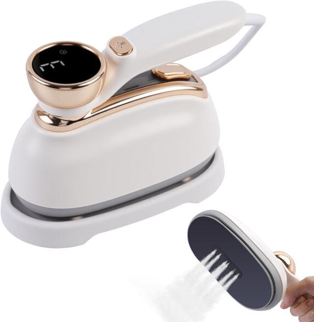 Ferro Da Viaggio Portatile Pieghevole Mini A Vapore 60W - Doppio Voltaggio 110-220V Con Custodia, Spina UE