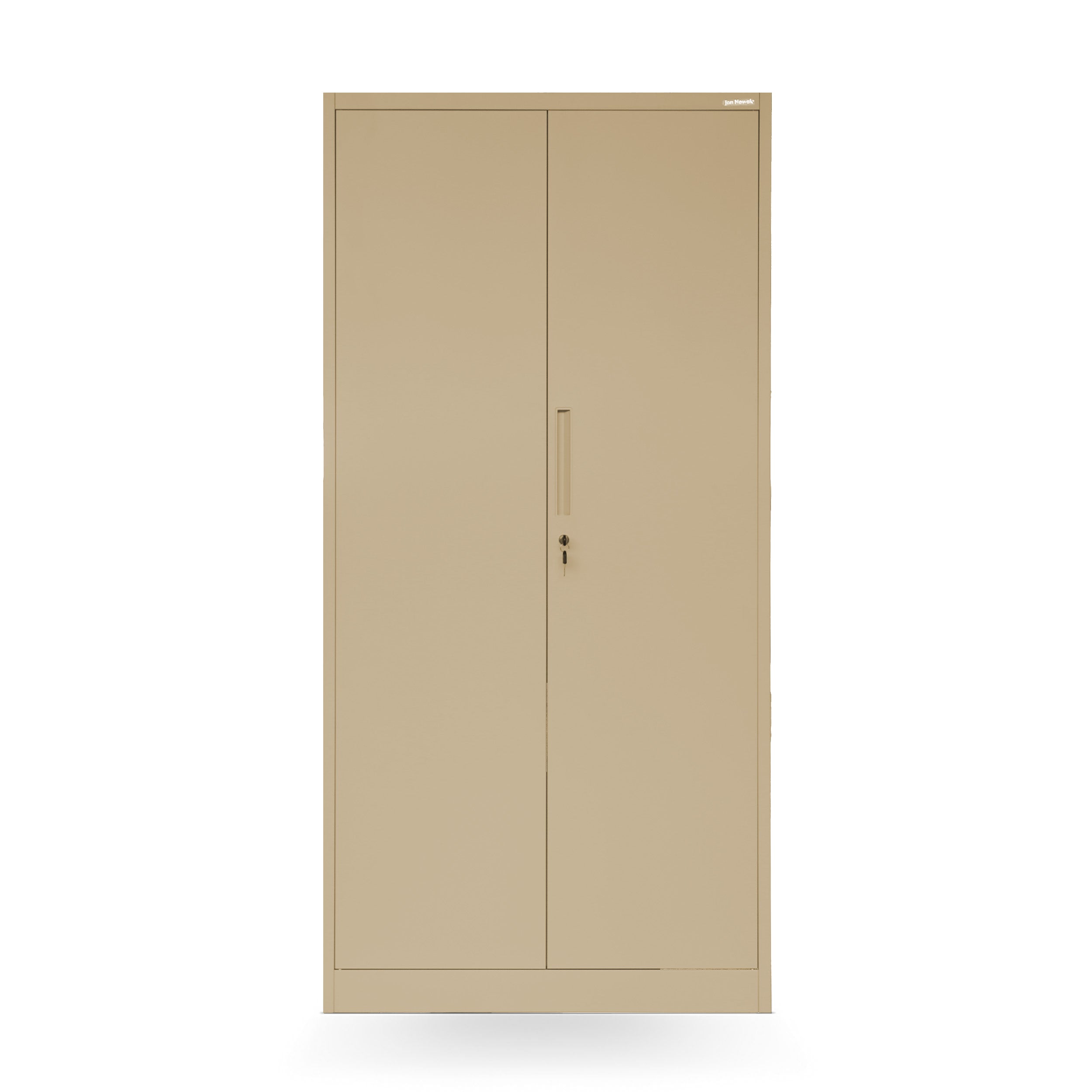 Armoire de Bureau de Rangement en Métal Verrouillable Beige Pastel 185 cm x 90 cm x 45 cm - 3