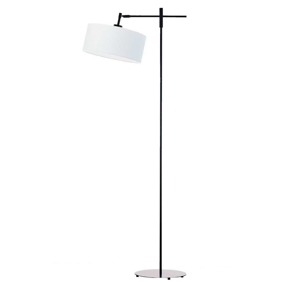 Lampa stojąca podłogowa przegubowa regulowana z abażurem walec 30cm SALIX