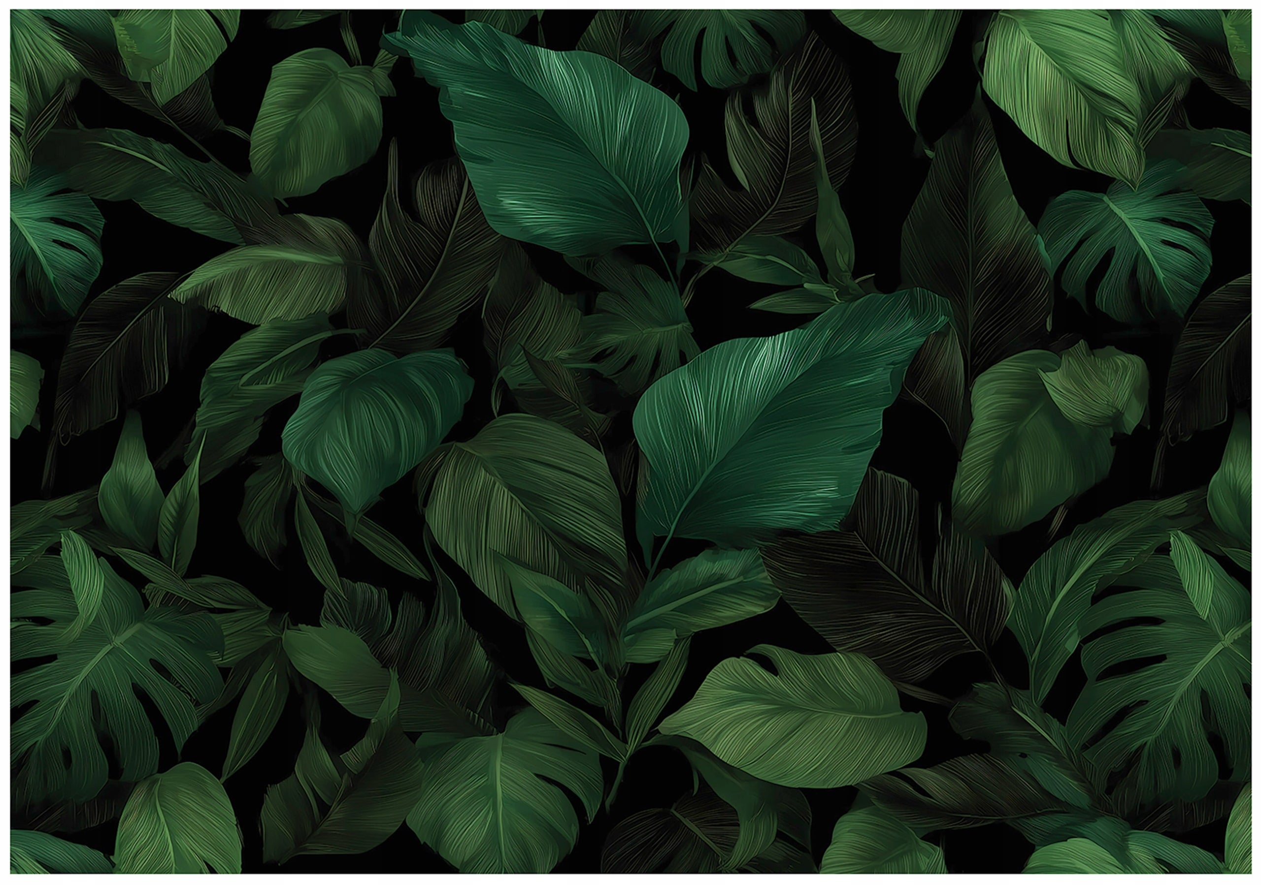 Fototapeta Liście Natura Zielony 250x175 cm Tapeta Do Sypialni Salonu Kuchni Na Flizelinie