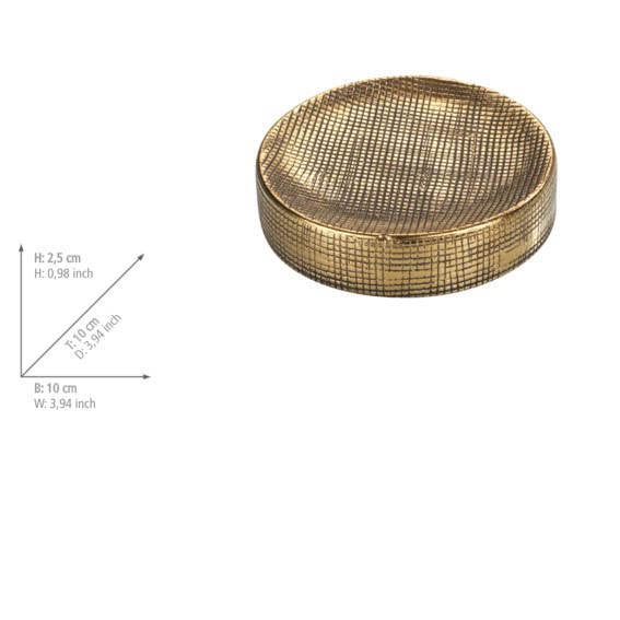 Porte-savon design Rivara - Doré - 6