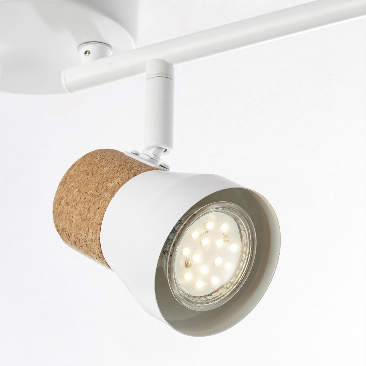 Brilliant Jamil LED lampa sufitowa 48cm biały/czarny, metal/plastik, 1x 30W zintegrowana dioda LED, (strumień świetlny: 2900lm, barwa światła: 3000-65 - 7