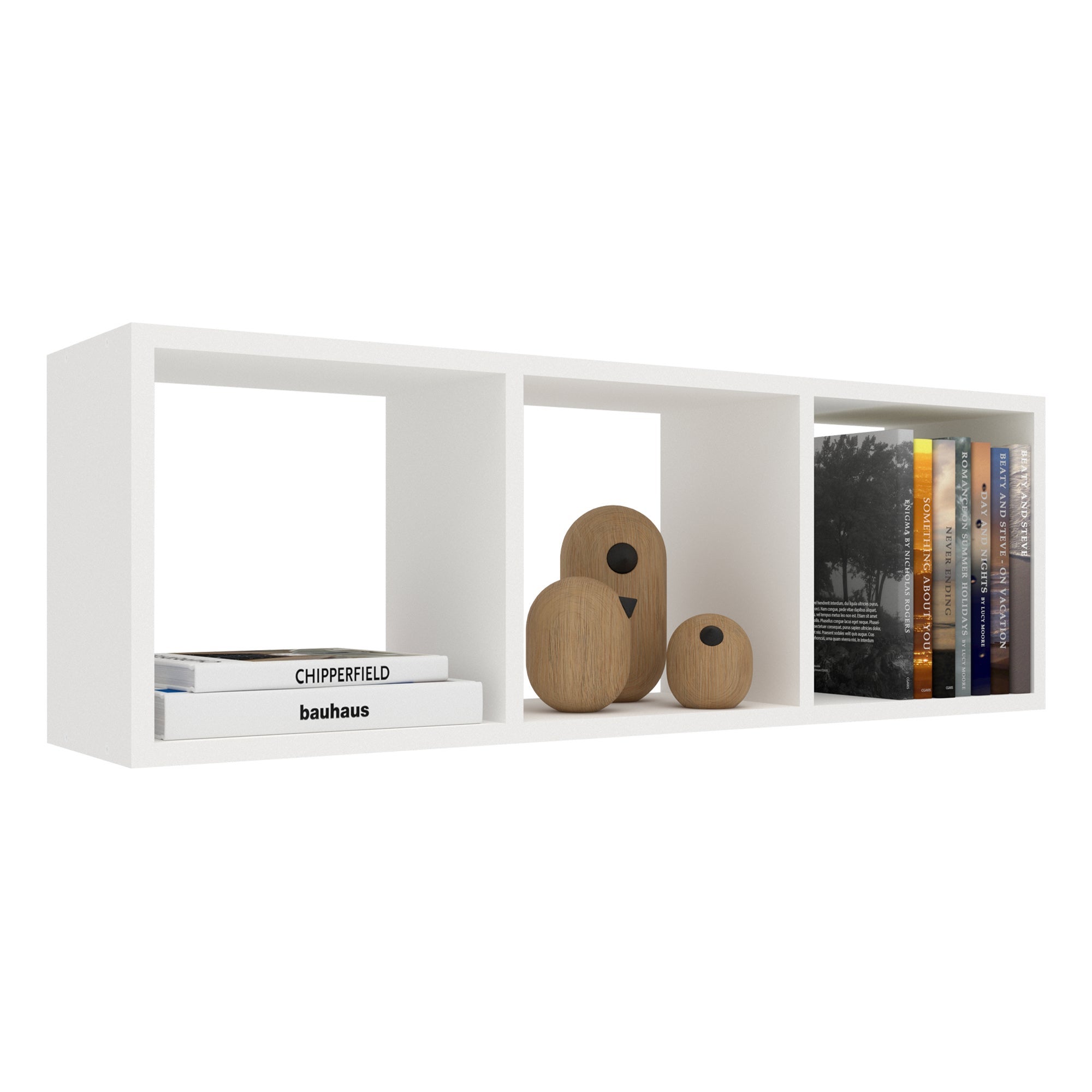 Scaffale sospeso Madison L 60 x P 76 x H 15 cm bianco e beige | Leroy