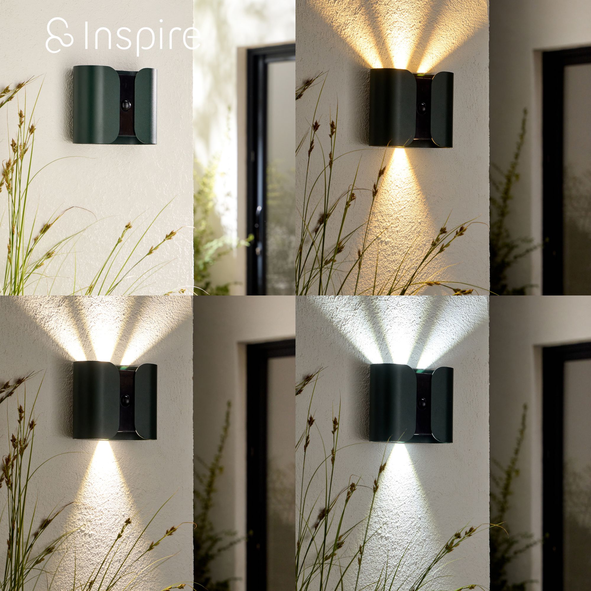 Applique da esterno a LED, 1600 lumen, variazione del bianco, verde Lardeo INSPIRE - 8