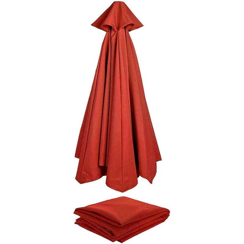 Zamienny parasol ogrodowy, pokrowiec z tkaniny na patio, do ogrodu, na basen, wysięgnikowy, 6 ramion