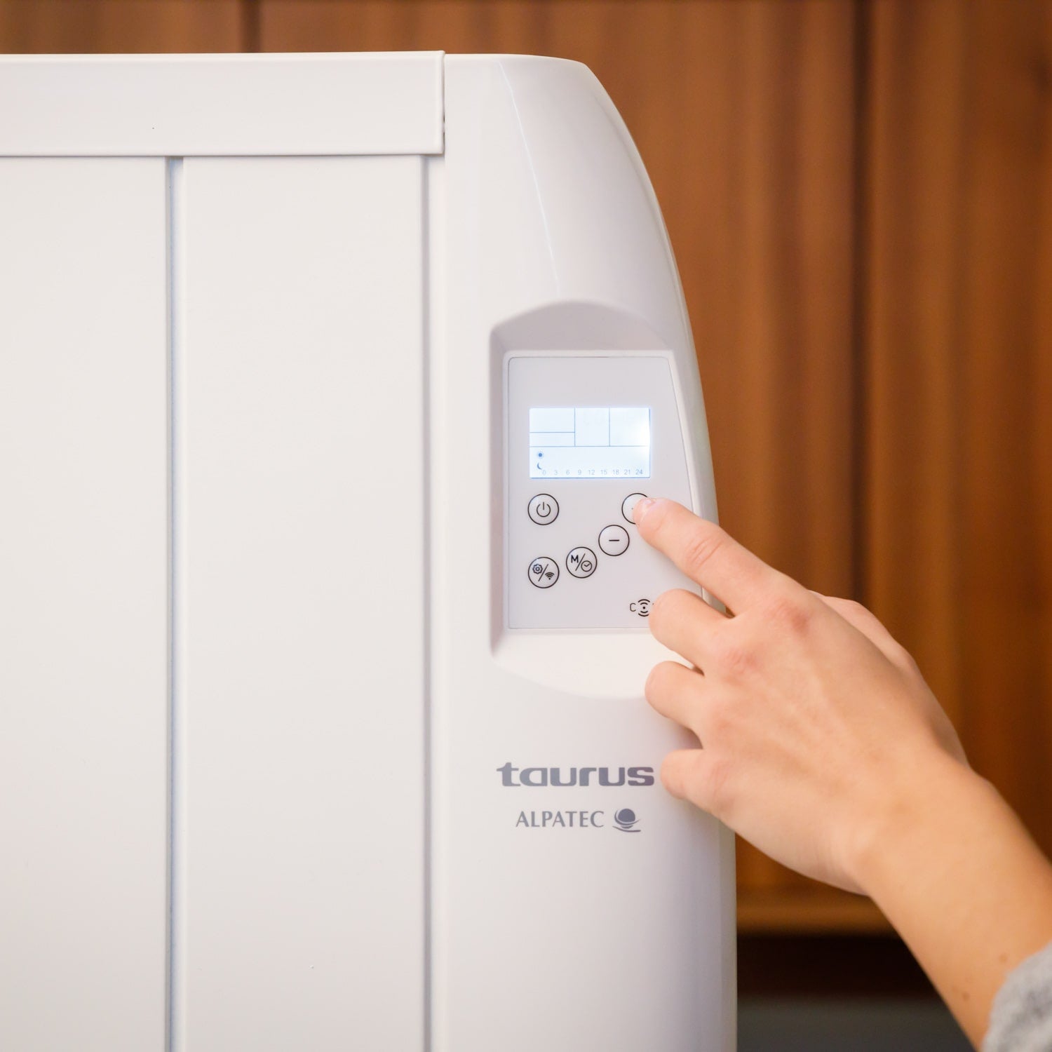 Taurus - Émetteur Thermique WIFI 1500W | 3 modes | Temp. réglable | APP Alexa/Google | IP24 Salles de bain | Écran LCD | Roulettes ou mur | 15m² - 5