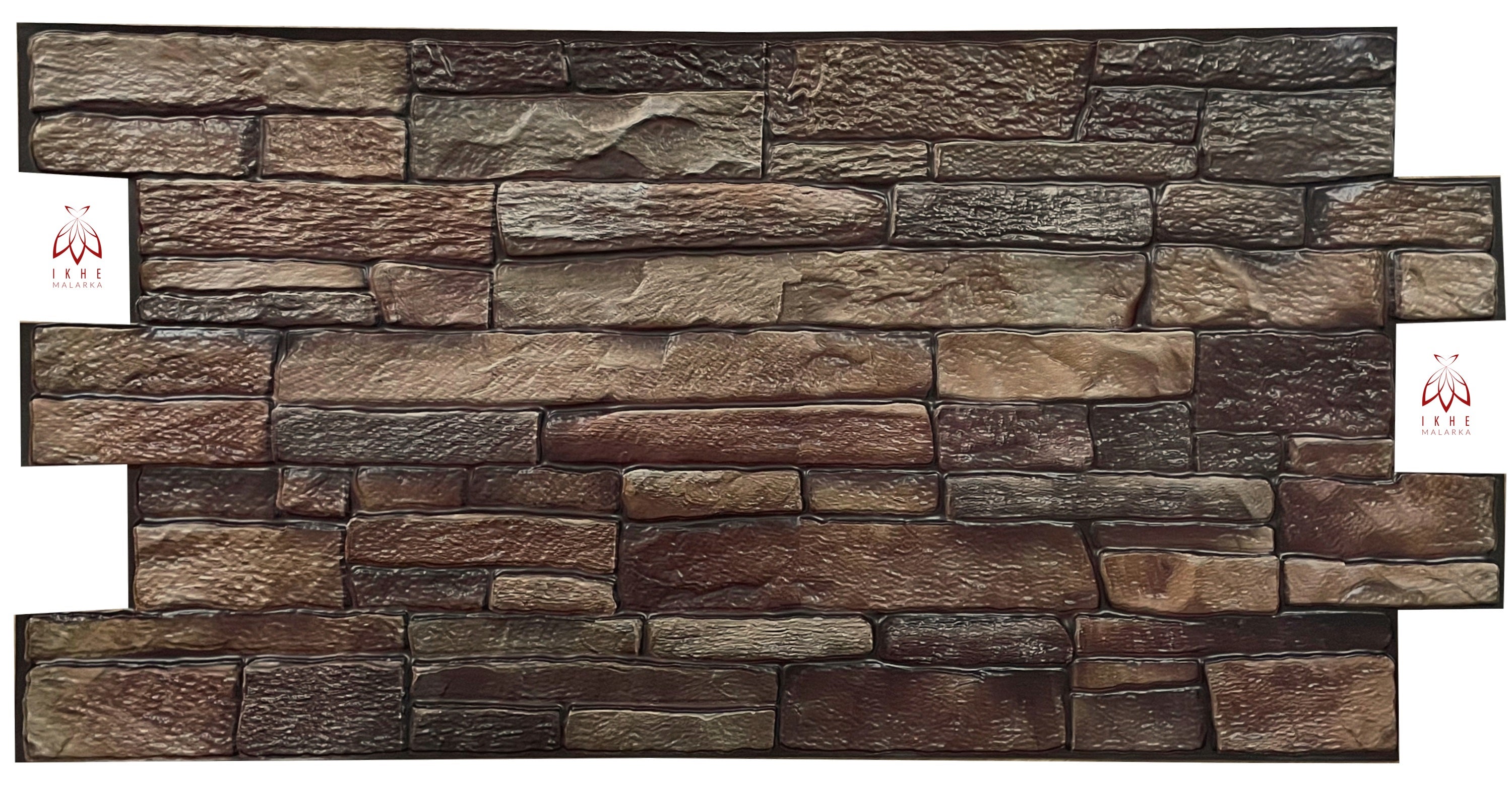 4 m²/10 pièce 3D PVC IMITATION TUILES panneaux muraux revêtement mural DECOR PVC bardage carreaux imitation Dark Slate épaisseur 1mm ! - 8