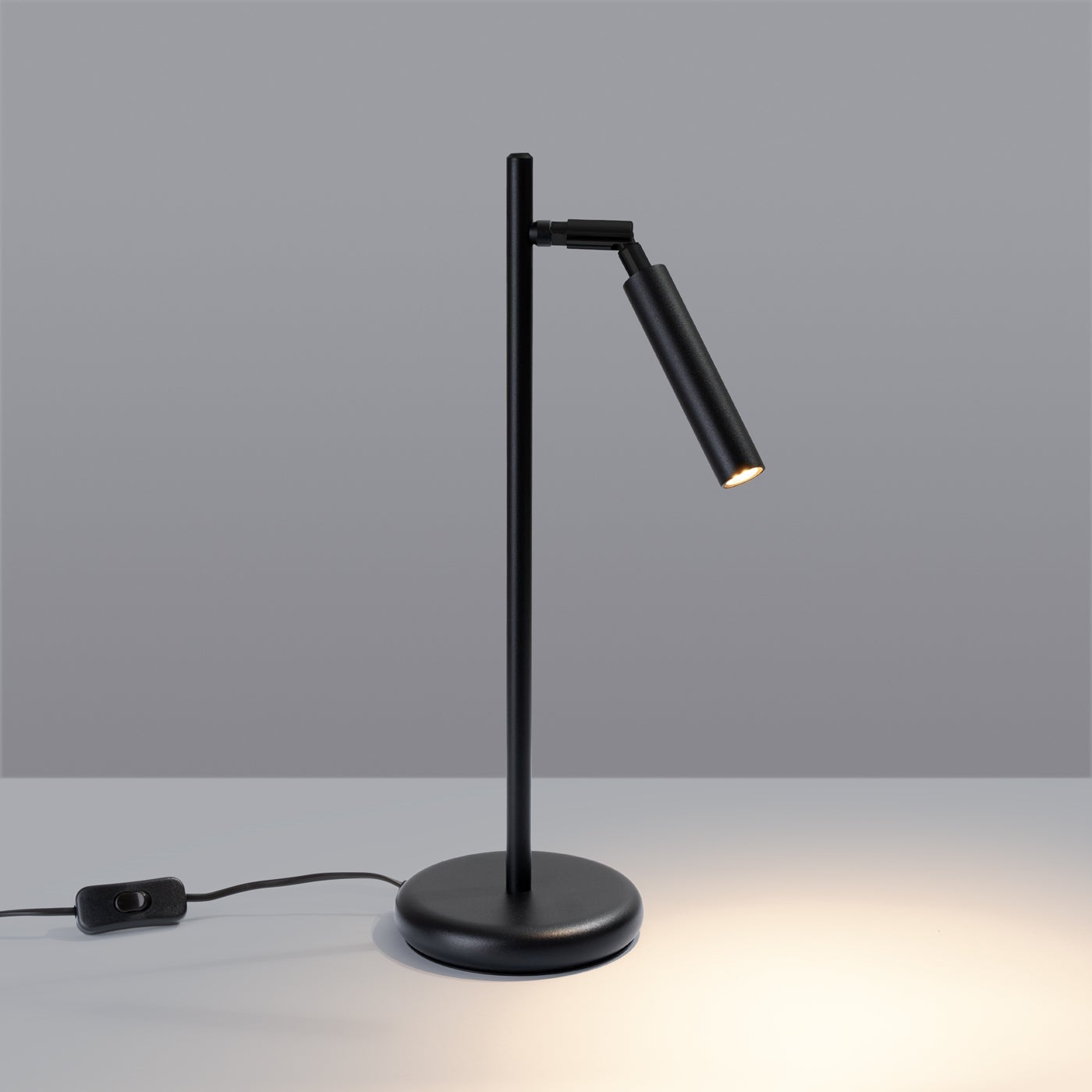 Lampa biurkowa BRILL czarna LED 3000K - 14x20x43cm Sollux