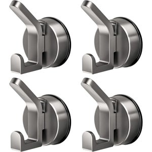 DECOMELODY – 4 Supports Ventouse Pour Pommeau De Douche | Fixation Murale Sans Perçage, Stable Et Réutilisable