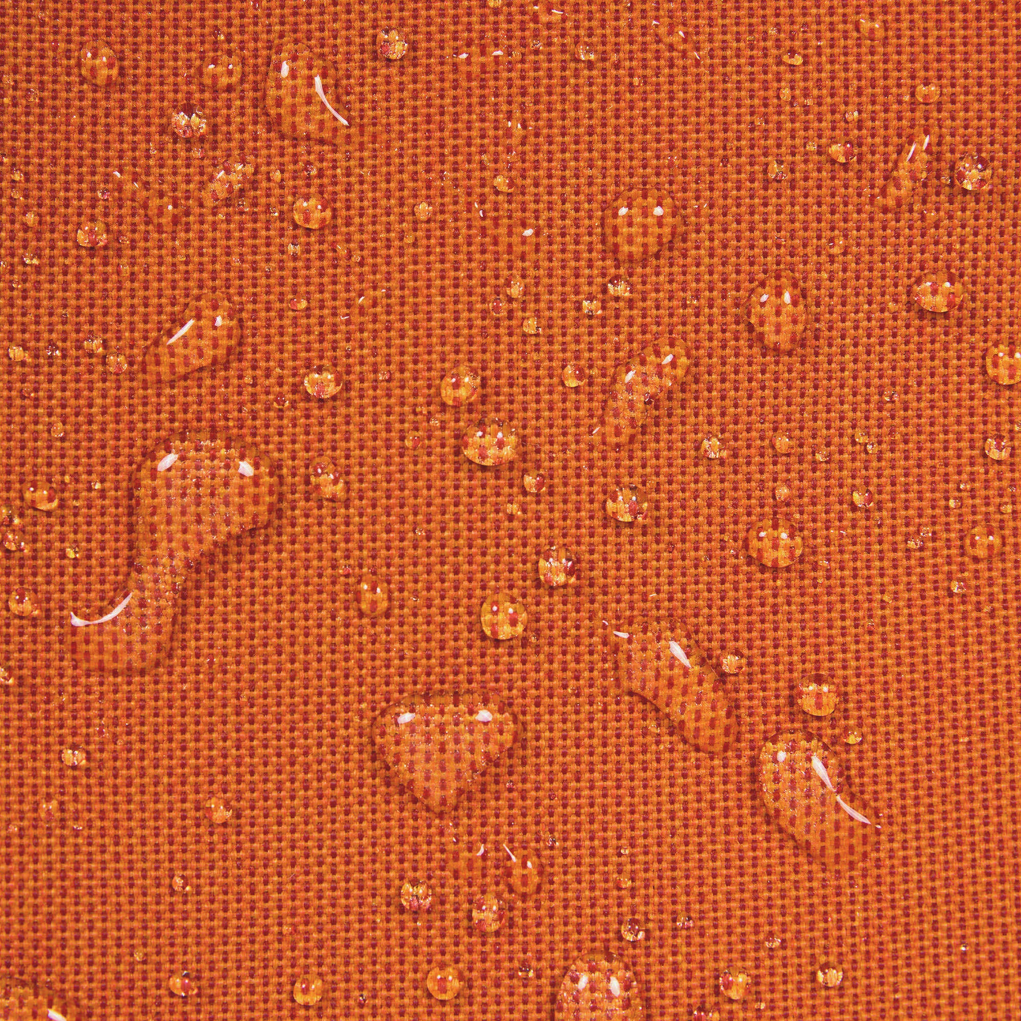 Pouf repose-pieds Icon d'extérieur en oléfine Oeko-Tex® imperméable orange brûlé, 34x45cm, Made in Allemagne - 6