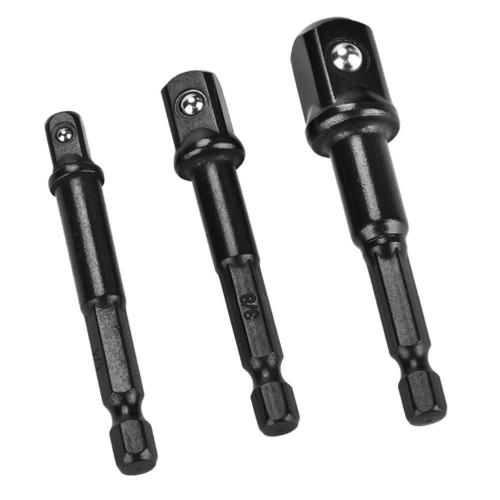 Adattatore per bussola nera, attacco esagonale da 1/4