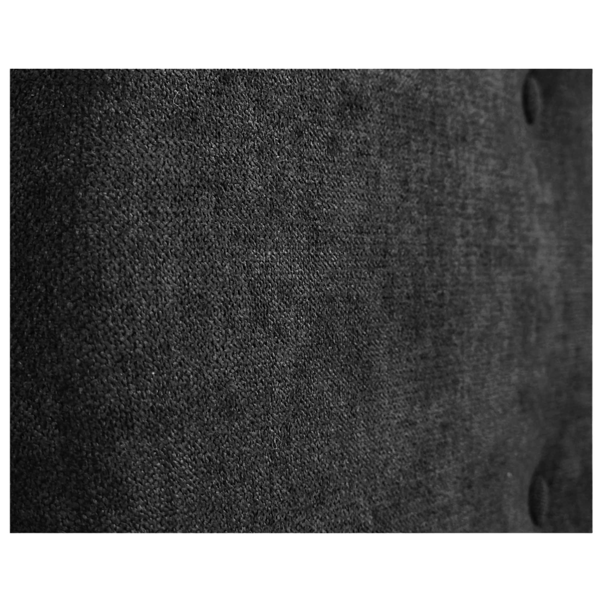 DHOME Cabecero de Tela AQUALINE Pro con 2 hileras de Botones Cabezal tapizado Cama Lujo (Negro, 135cm) - 2