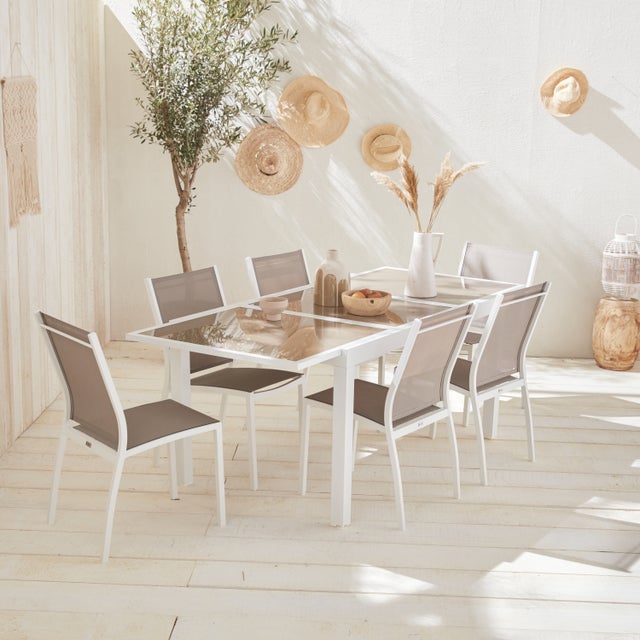 Fun House Salotto Da Giardino Per Bambina Con Unicorno - Tavolo 46cm, 2 Sedie Pieghevoli E Ombrellone 125cm - Rosa