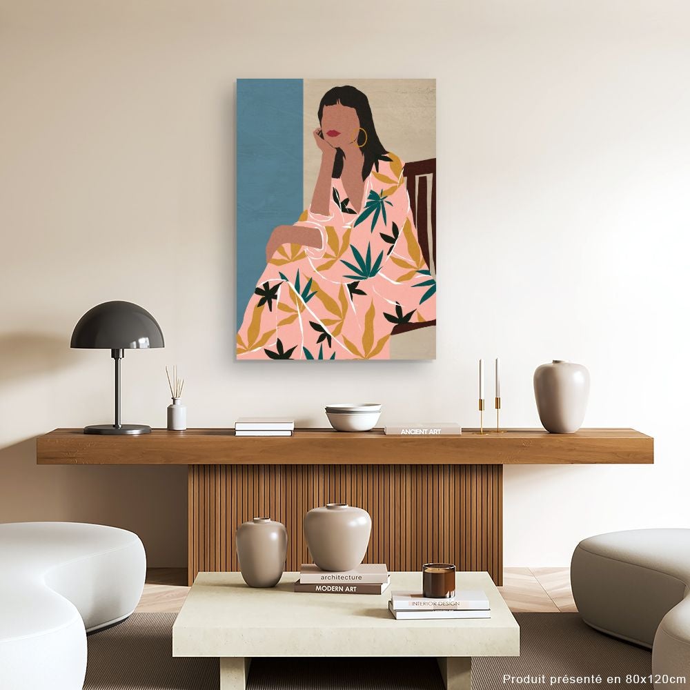 Toile Personne assise / 75x112cm / Fabriqué en France / DADA ART - 2
