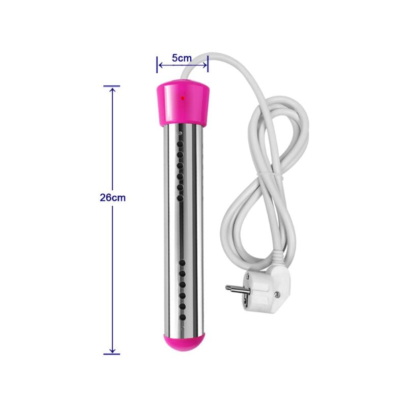 Thermoplongeur Baignoire Thermoplongeur éLectrique Thermoplongeur De Voyage,Thermoplongeur En Acier Inoxydable,Chauffe-eau électrique Thermoplongeur d - 2