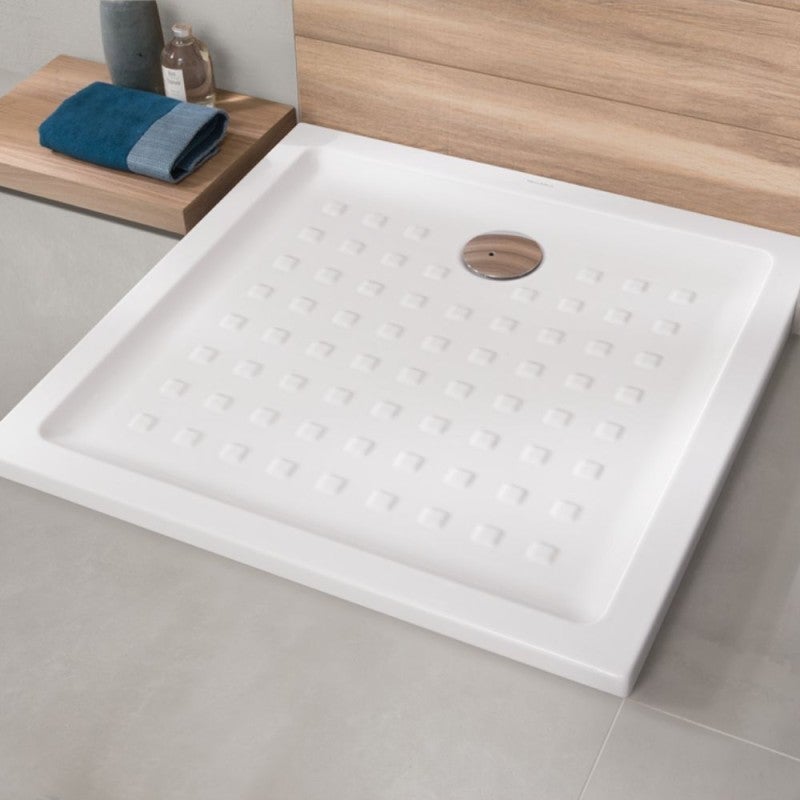 Receveur 100 x 80 VILLEROY ET BOCH O Novo ceramique rectangle blanc - 2