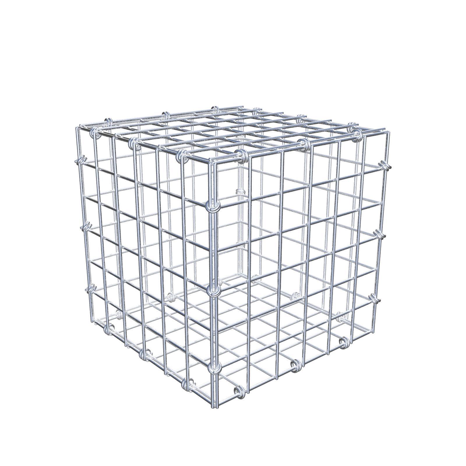 Gabion 30 cm x 30 cm x 30 cm (dł. x wys. x gł.), rozmiar oczka 5 x 5 cm, pierścień spiralny