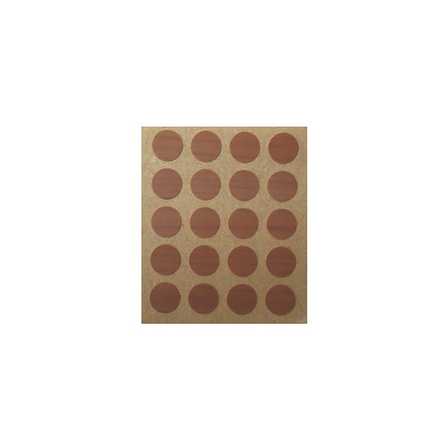 Bouchon à vis | Fabriqué en PVC | Finition crème | Dimensions 12*12*0,5 mm | 40 unités