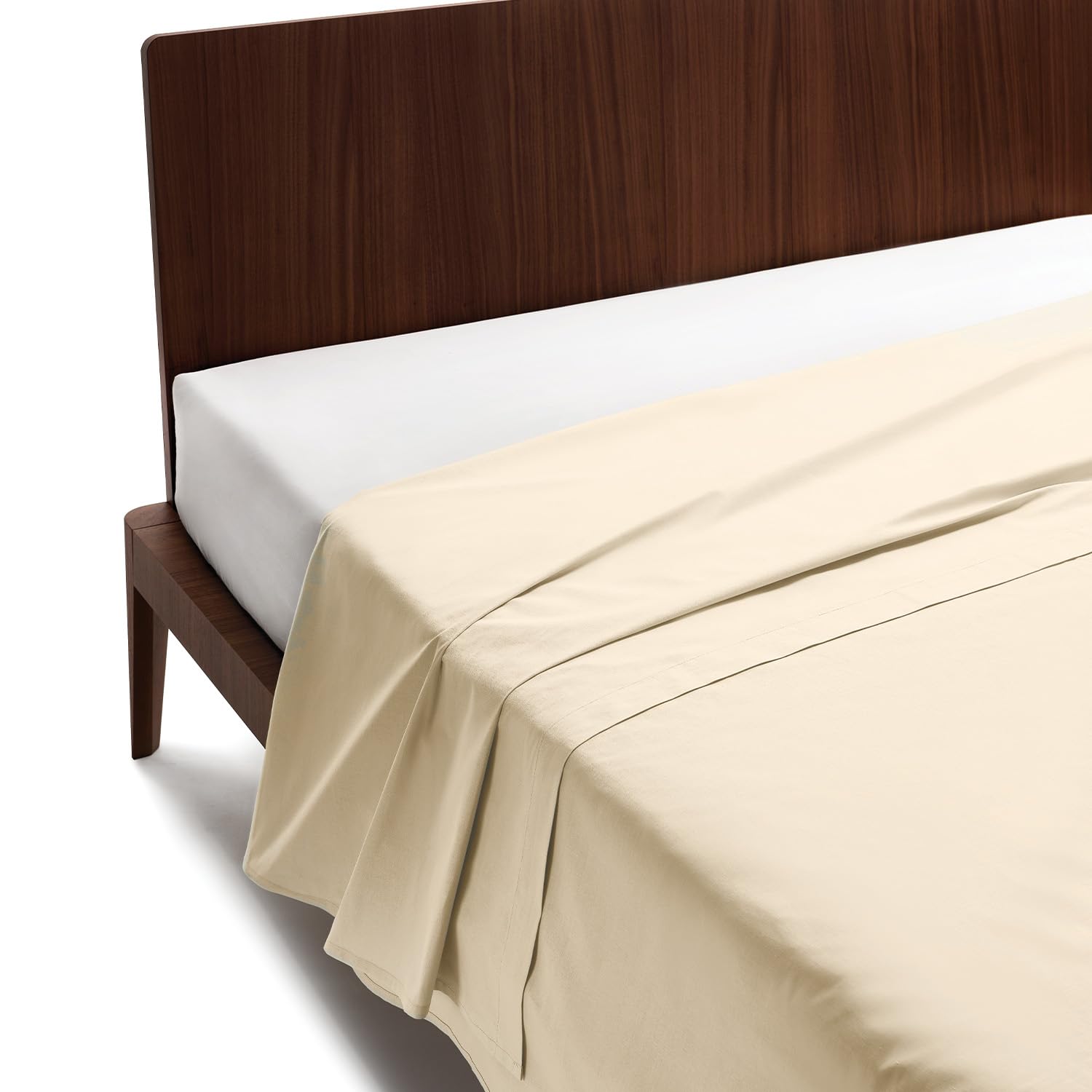 Lenzuola In Cotone Percalle 200 Fili - Certificato Oeko-Tex, Fresche E Traspiranti - Misura Una Piazza E Mezza (180x280 Cm)