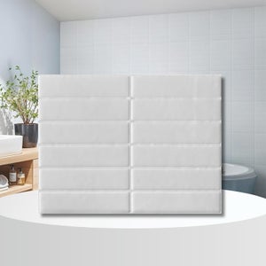 Piastrelle Adesive Da Parete In PVC, 10 Fogli 30x30 Cm, Effetto Mattonella Per Cucina E Bagno, Facili Da Pulire - 2