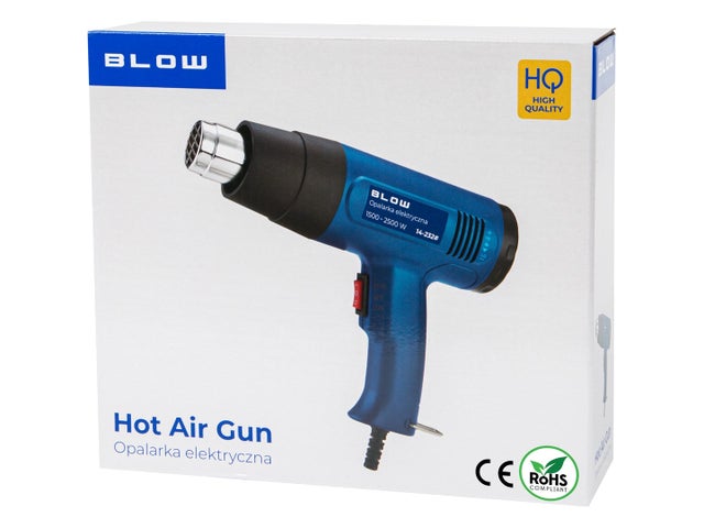 BLOW Pistola de Calor Eléctrica, 1500/2500W, 300-650°C