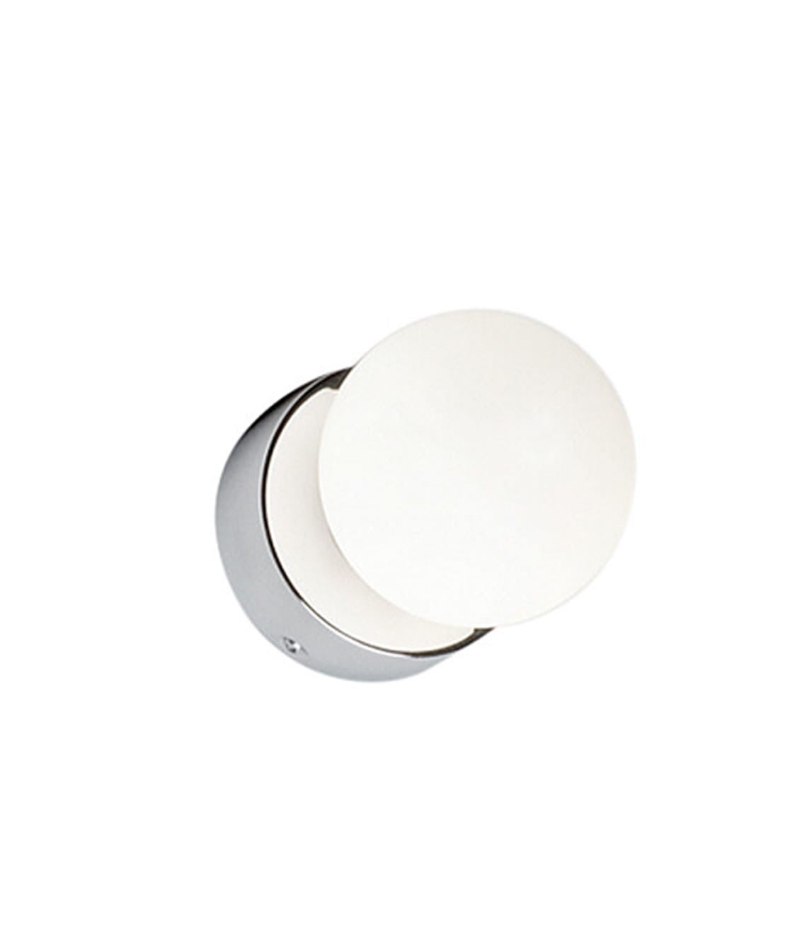 Kinkiet ścienny Brazos chromowany biały 1xG9x25W wym: 8 x 8 x 10 cm szkło IP44 Nowodvorski Lighting