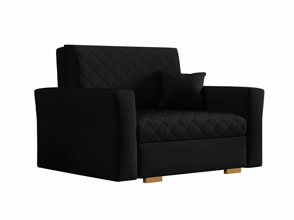 Sillón columbus 145, negro, 85x115x98cm, tapiz, patas: madera, muebles ya montados