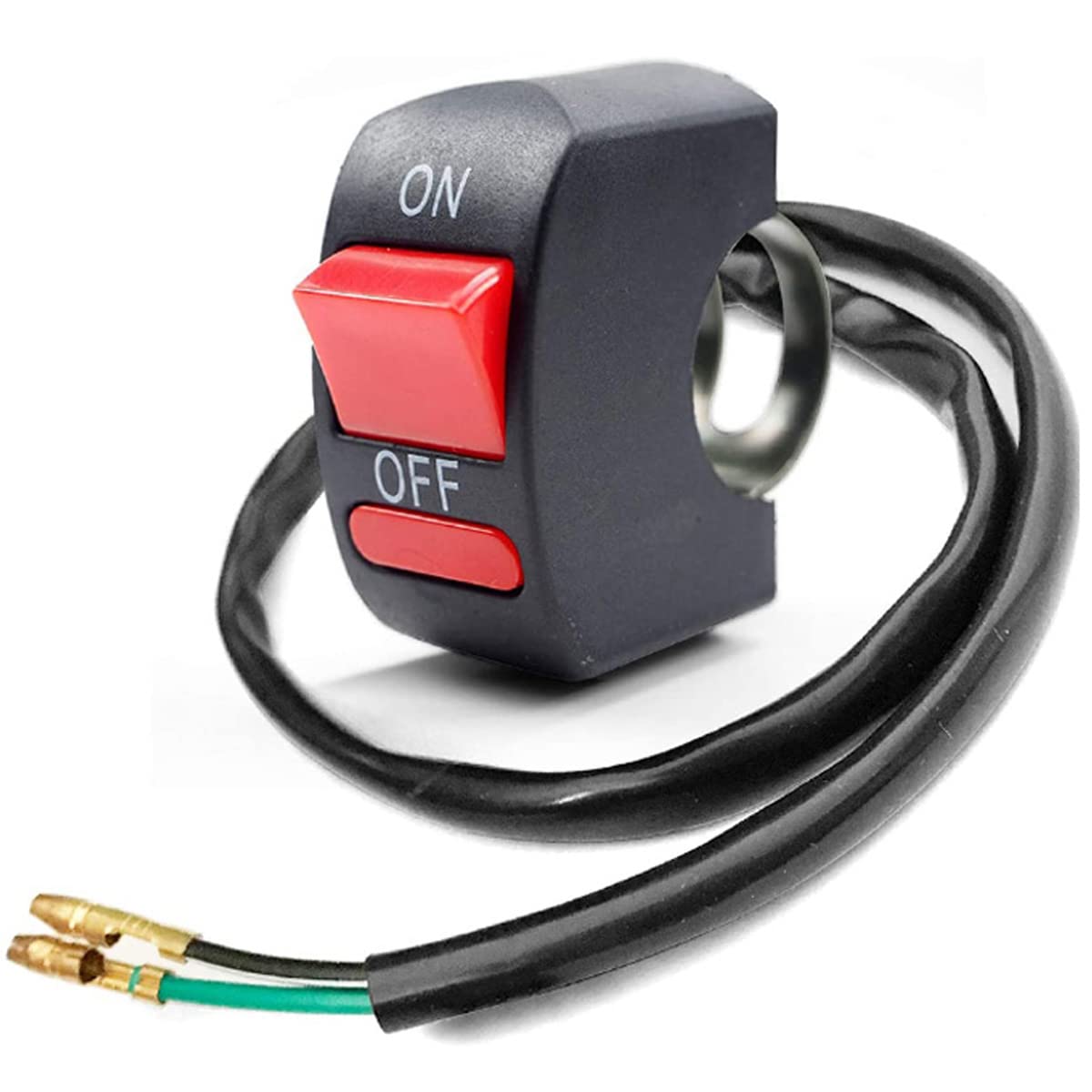 Interrupteur De Guidon De Moto 7 / 8in, 7/8 "" Interrupteur Gauche De Moto Interrupteur De Commande De Phare De Guidon Klaxon Clignotant Hi/Lo