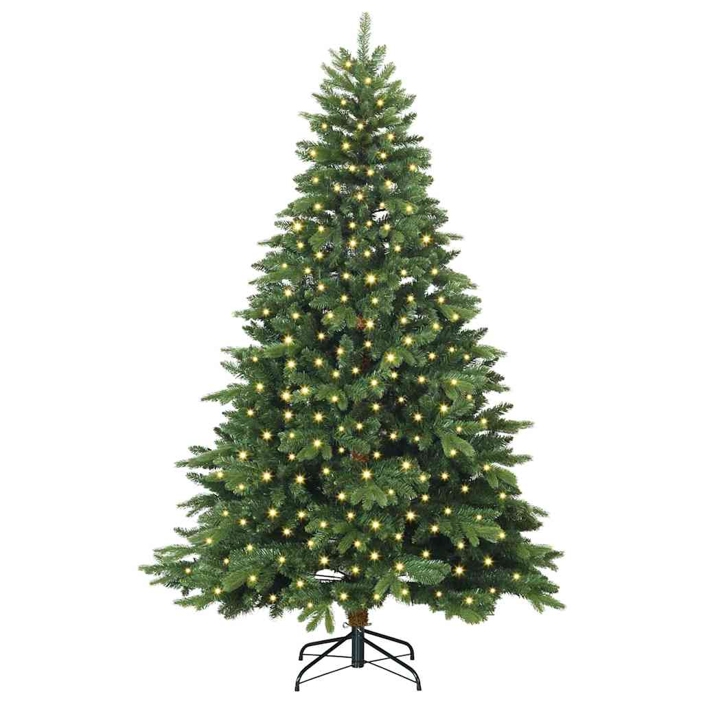 Sapin de Noël | Arbre de Noël artificiel avec 300 LED Vert 180 cm PE et PVC - 3