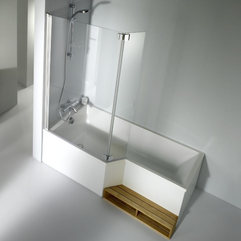 Baignoire bain douche 170 x 90 cm JACOB DELAFON Neo blanc brillant gauche - 4