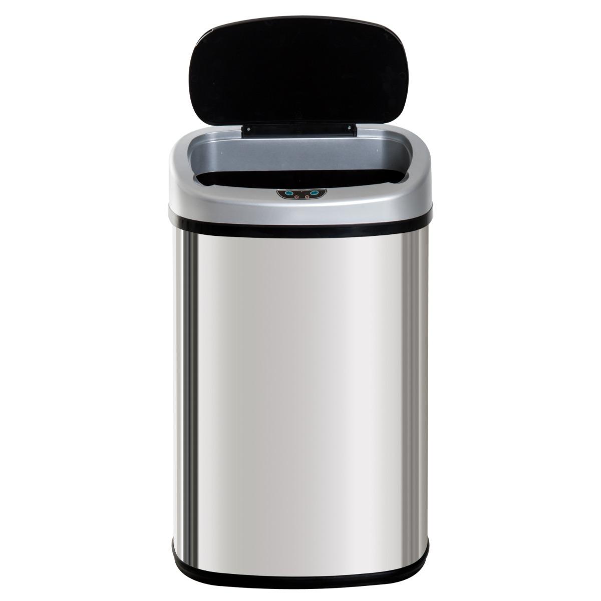 Ribelli Pattumiera Con Sensore 70L, Acciaio Inox, Apertura Automatica E Soft-close, Antimpronta