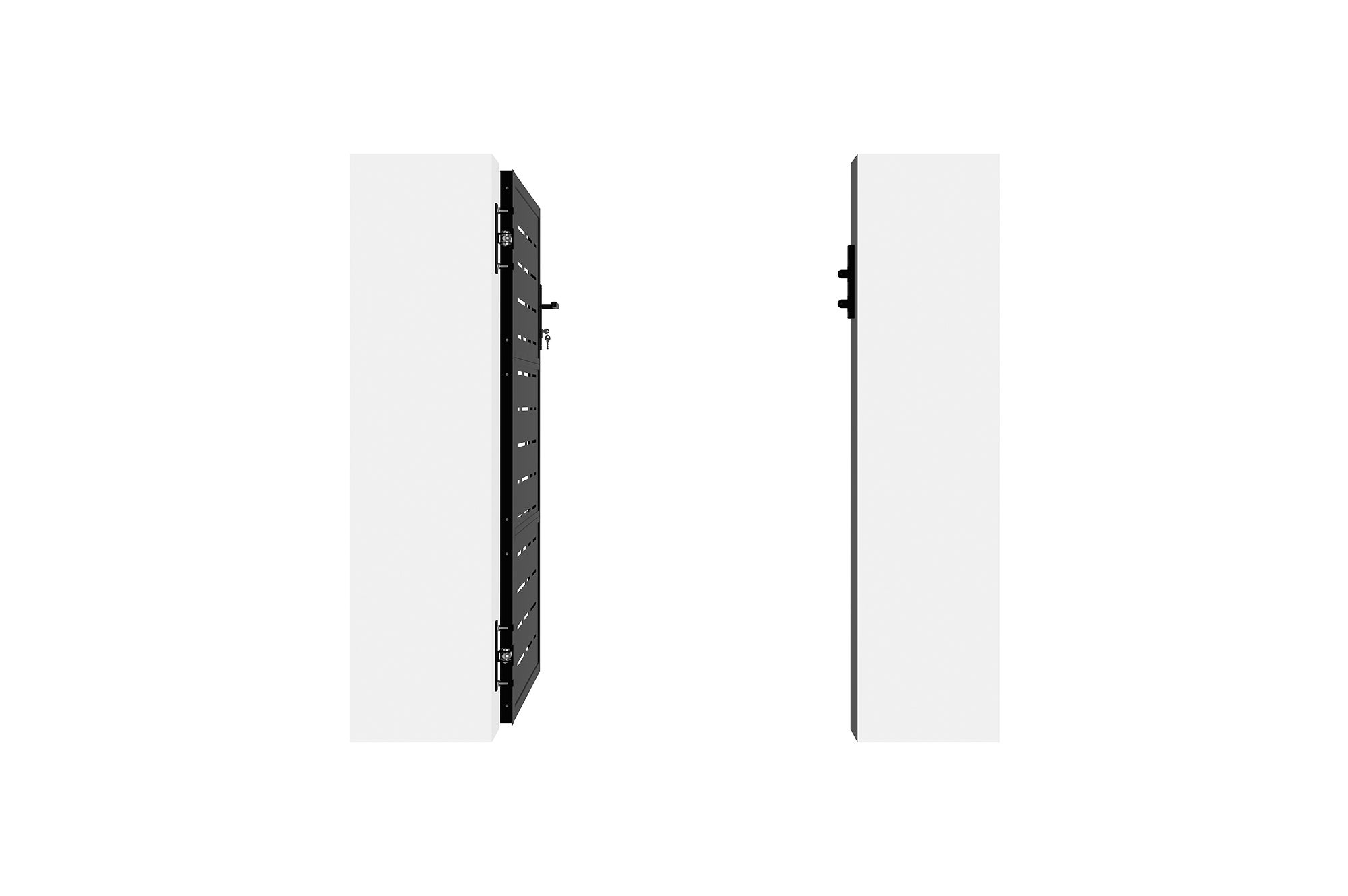 Portillon acier 1m NALI ARLBERG H.160cm Noir mat - 5