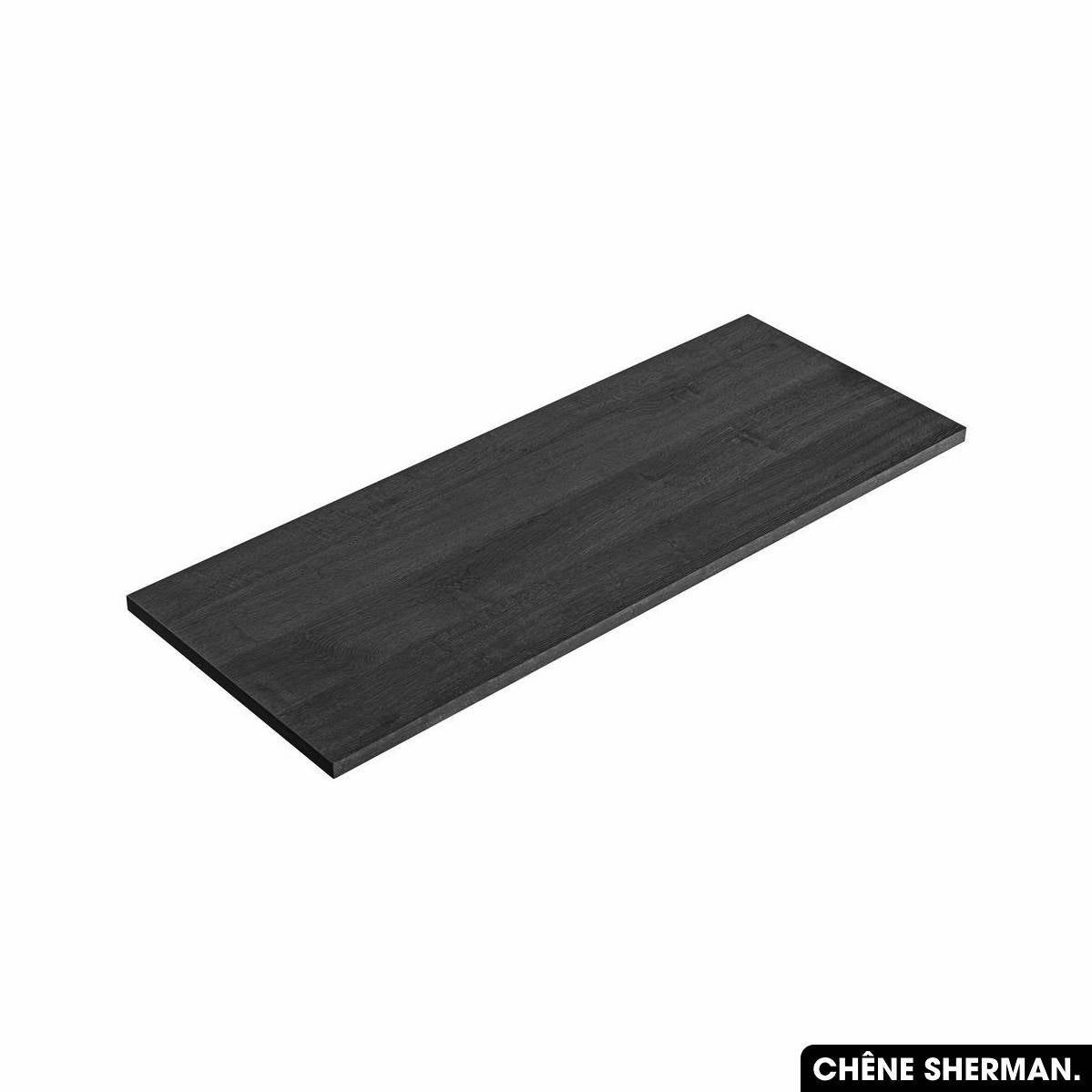 Encimera de lavabo de madera | roble sherman | l.60 x p.46 x h.2,5