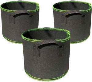 Hifrom Sacco Per Patate In Feltro XL - Vaso Per Piante In Tessuto Traspirante 127x30 Cm, Nero, Per Patate, Carote, Pomodori - 3